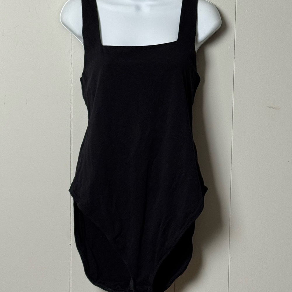 Old Navy Women’s Black Cotton Blend Tank Style Bodysuit Size XL